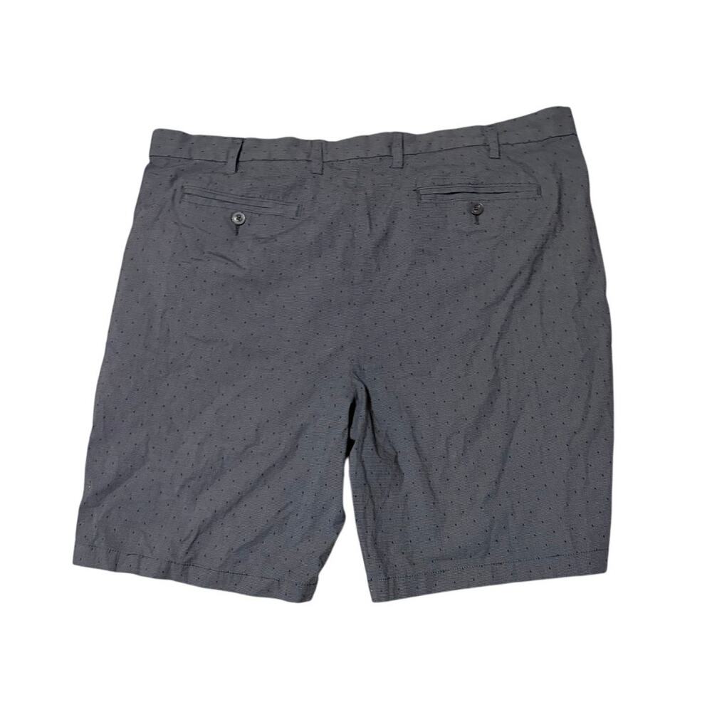 Apt. 9 Chino Shorts Men's 42 Gray Black Geometric Pattern Cotton Stretch